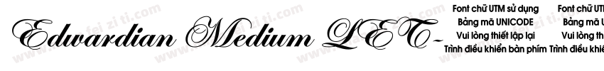 Edwardian Medium LET字体转换